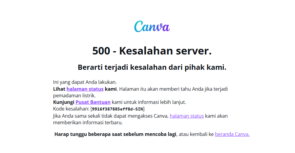 Canva eror (Canva)